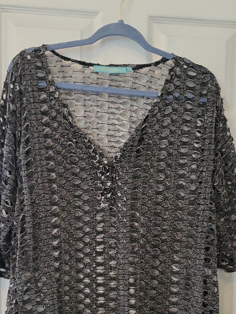Fun Top!  Wear It With Bright Colored Tank Top Or Tee Underneath.